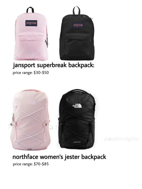 School Clean, Cute Backpacks For School, Jansport Superbreak Backpack, North Face Jester, Backpacks For School, School Bags For Girls, Cute Backpacks, Clean Girl, North Face Backpack