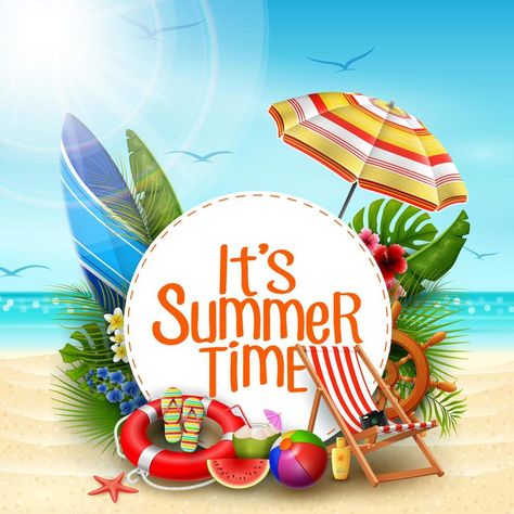 Happy Summer Quotes, Its Summer Time, Nautical Banner, Beach Elements, Beach Graphics, Smartphone Printer, Summer Leaves, Summer Fair, Summer Scenes