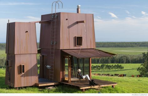 Permanent Camping 2 by Casey Brown Architecture - Do Shop Brown Architecture, Camping Ground, Small Floor Plans, Comfortable Camping, Solar Panels Roof, Tiny Cabin, Natural Ventilation, Off Grid Living, Architecture Photo