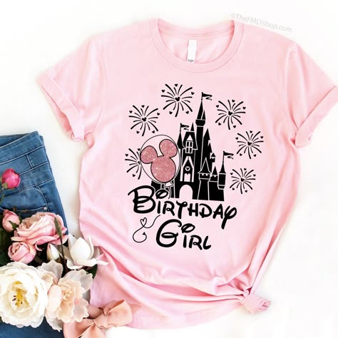 Birthday Matching Shirts, Disney World Birthday, Family Disney Shirts Matching, Disney Surprise, Disney Birthday Shirt, Disney 2023, Disneyland Birthday, Vacation 2023, Disney Trip Shirts