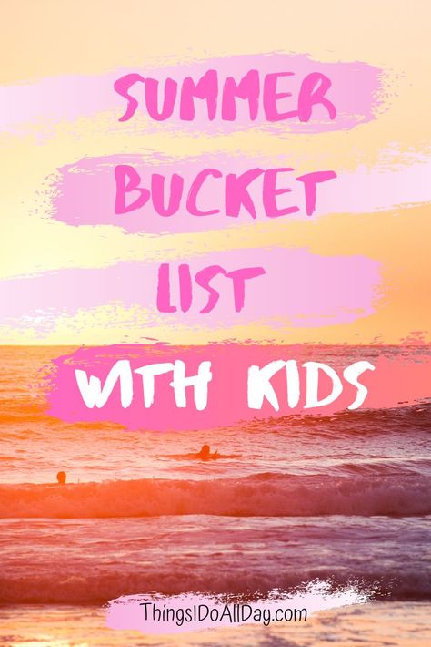 Bucket List For Families, Mom And Daughters, Kids Summer Bucket List, Backyard Obstacle Course, Ultimate Summer Bucket List, Toddler Summer, Summer Bucket List, Drive In Movie, Learn A New Skill