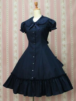 VM - Marine Blouse OP Victorian Maiden Dress, Short Victorian Dress, Maiden Dress, Victorian Maiden, Goth Things, Simple Frock Design, Simple Frocks, Fashion Archive, Gyaru Fashion