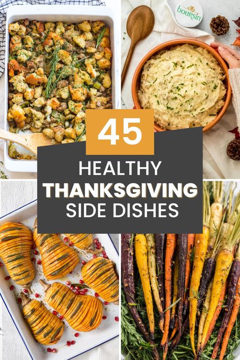 45 Healthy Thanksgiving Side Dishes Healthy Vegan Thanksgiving, Healthy Holiday Snacks, Stuffing Cranberry, Thanksgiving Vegetables Side Dishes, Thanksgiving Recipes Side Dishes Veggies, Thanksgiving Vegetable Sides, Thanksgiving Veggies, Healthy Thanksgiving Sides, Thanksgiving Side Dishes Healthy