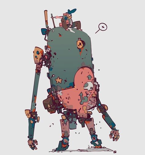 Gareth Davies on Instagram: ". #sketch" Garth Davis, Robot Inspiration, Gareth Davies, Ian Mcque, Mech Design, Comic Art Sketch, Mecha Design, Made In Abyss, Inspo Art