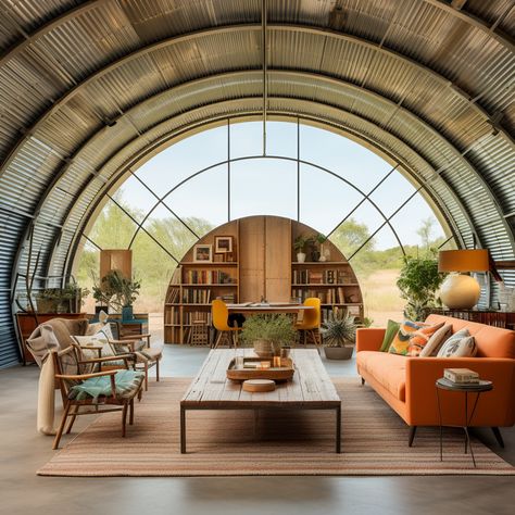 Quanza Hut House, Vineyard House, Oregon House, Quonset Hut Homes, Arched Cabin, Quonset Homes, Arch Building, Dunes House, Cottage Tiny House