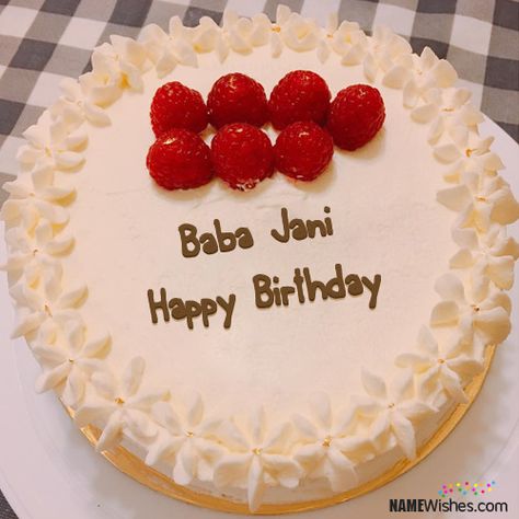 Baba Jani Ice Cream Strawberry Birthday Cake With Name Happy Birthday Baba Jani, Ice Cream Strawberry, Strawberry Birthday Cake, Birthday Cake With Name, Jumma Mubarak Beautiful Images, Cake With Name, Strawberry Birthday, Cake Name, Quotes In Urdu