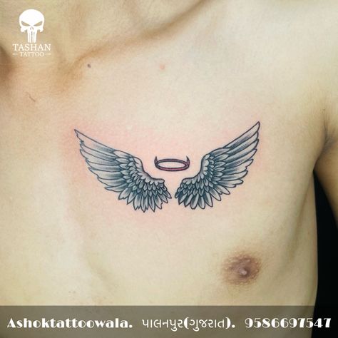 TashanTattoo
AshokTattooWala
S.20. Tirupati plaza
Opp. New bus stand
Near gd modi collage
Palanpur (gujrat)
9586697547
9687533310 Wings Tattoo Design Chest, Wings Tattoo On Hand, Wings Tattoo On Chest, Danish Tattoo, Wing Tattoo On Shoulder, Chest Tattoo Wings, Small Wings Tattoo, Wing Neck Tattoo, Aj Tattoo