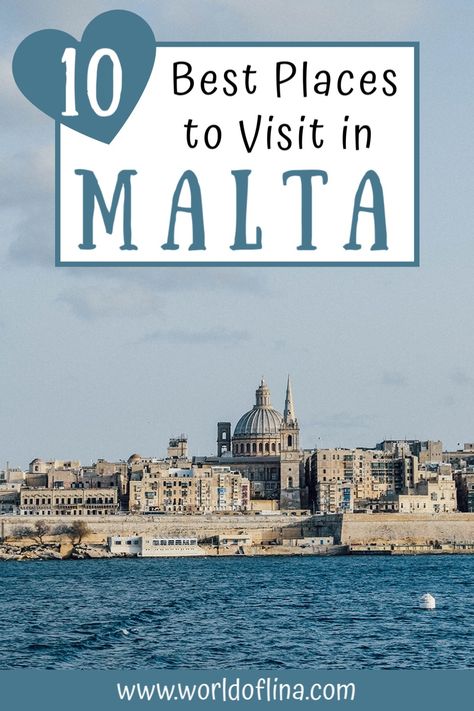 The 10 Best Places to Visit in Malta - World of Lina Malta Food, Small Yachts, Malta Travel, Cities To Visit, Southern Europe, Awesome Places, Europe Travel Guide, Famous Places, Europe Travel Tips