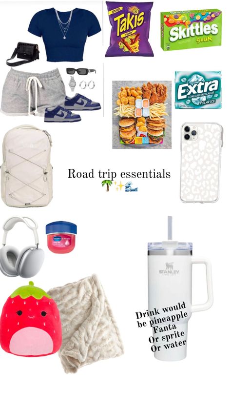 This would probably be on a 3+ hour trip!! Long Car Drive Essentials, School Trip Packing List 3 Days, What To Pack For 3 Day Trip, Packing List For 3 Day Trip, What To Pack On A Road Trip, 3 Day Trip Packing List, Long Road Trip Essentials, Plane Ideas, Travelling Essentials