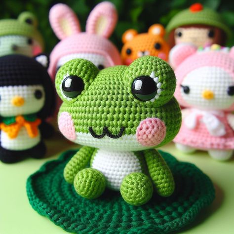 Small Amigurumi Pattern, Whimsical Crochet Patterns, Free Frog Pattern, Frog Crochet Pattern Free Amigurumi, Amigurumi Animals Free Pattern, Crochet Frog Pattern Free, Amigurumi Frog Free Pattern, Frog Amigurumi Free Pattern, Crochet Frog Pattern