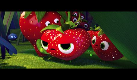 Cloudy With A Chance Of Meatballs 2- Angry Berry Barry Cloudy With A Chance Of Meatballs, Strawberry From Cloudy With A Chance Of Meatballs, Strawberry Cloudy With A Chance, Berry Cloudy With A Chance Of Meatballs, Barry The Strawberry, Sagittarius Wallpaper, Animated Movies Characters, Weird Plants, Cute Funny Pics