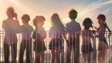 #Anime Iroduku: The World in Colors #2K #wallpaper #hdwallpaper #desktop Group Of Friends Anime Art, Anime Friends Hanging Out, Anime Friendship Aesthetic, Four Friends Anime, Iroduku: The World In Colors Wallpaper, Iroduku: The World In Colors, Anime Best Friends Group, The World In Colors Anime, Anime Friend Group