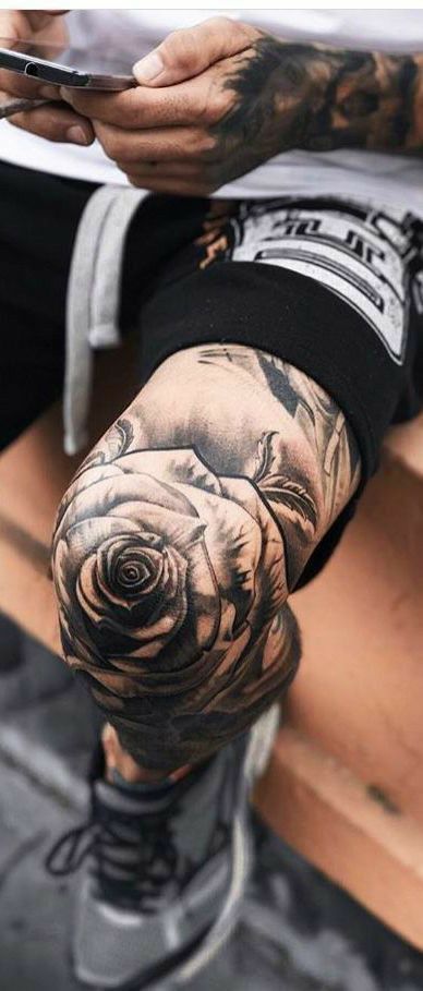 Knee Cap Tattoo Men, Tattoos Leg, Tattoo Over Scar, Chest Tattoos For Women, Leg Tattoo Men, Leg Sleeve Tattoo, Butterfly Tattoos, Knee Tattoo, Leg Sleeve