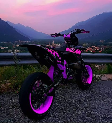 Purple Motorcycle, Ducati Motorbike, Dirt Bike, Supercars, Bike, Road, Purple, Pandas