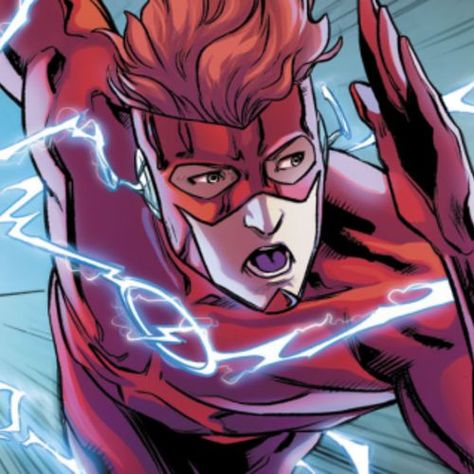 Dc Speedsters, Flash Family, Comic Superheroes, Flash Comics, Comic Icons, Dc Comics Wallpaper, Wally West, Kid Flash, Dc Icons