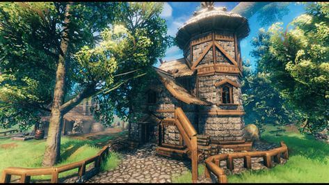 TIme we go fully stone age (tavern/house): valheim Viking House, Viking Village, Viking Life, Ark Survival Evolved, Viking Culture, Minecraft Construction, Medieval Houses, Minecraft Blueprints, Pixel Art Design