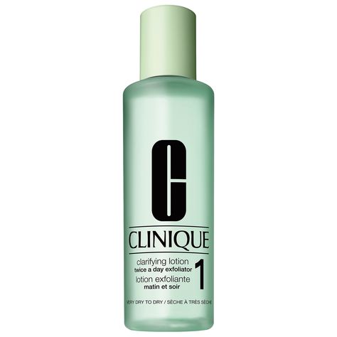 Clinique Toner, Clinique Clarifying Lotion, Make Up Factory, Lotion For Oily Skin, Dry Skin On Face, Perfect Skin Care Routine, Facial Soap, Skin Care System, Skin Lotion