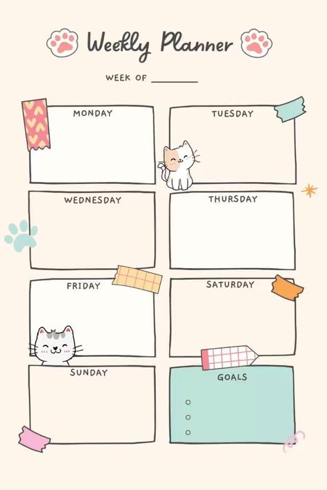 Weekly planner aestheticplanner 617 Study Planner Aesthetic, Goodnotes Notes Template, Study Planner Ideas, Weekly Planner Aesthetic, Weekly Planner Ideas, Diy Weekly Planner, Exam Planner, Weekly Planner Print, Life Planner Organization