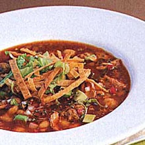 Hominy Stew, Pozole Rojo Recipe, Soup Party, Lighter Recipes, Pozole Recipe, Mexican Dinner Recipes, Mexican Cooking, Clean Eats, Mexican Food Recipes Authentic