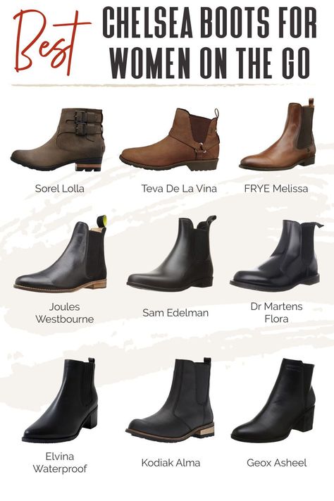 If your collection doesn’t include a pair of these slip-on boots, then you are missing out. They’re easy to remove, comfortable, and stylish! Take a look at our reader recommendations for the best Chelsea boots for women on the go! #TravelFashionGirl #TravelFashion #TravelBoots #blackboots #chelseaboots #stylishboots Womens Slip On Boots, Types Of Chelsea Boots, Comfortable Boots For Women Fall Winter, Travel Boots Women, Comfortable Chelsea Boots Women, Women’s Chelsea Boots, Best Boots For Short Women, Best Chelsea Boots Women, 2023 Boots Trends Women