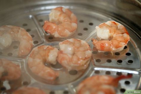 How To Season Shrimp, Shrimp On The Stove, Steam Shrimp, Steamed Shrimp Recipe, Season Shrimp, Colossal Shrimp, Steamed Shrimp, Shrimp Seasoning, Steam Cooking