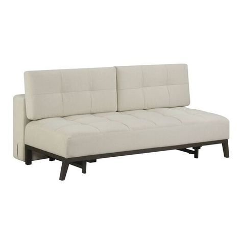 Hanson Tufted Convertible Sleeper Sofa World Market Armless Couch, Twin Futon, Living Room Guest Room, Modern Futon, Time To Rest, Cream Fabric, Convertible Sofa, Premium Bedding, Furniture Deals