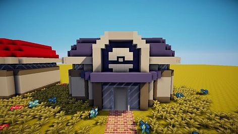 ♥ Pokemon center & Pokemon shop ♥ [Feel free to use it for your projects !] Minecraft Project Pixelmon Minecraft, Pokemon Locations, Pokemon Shop, Terraria House Ideas, Minecraft Shops, Minecraft City Buildings, Pokemon Project, Minecraft House Plans, Minecraft Drawings