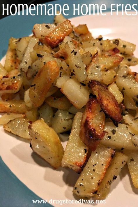 Skip the frozen home fries and instead, make your own Homemade Home Fries. Get the recipe at www.drugstoredivas.net. Homemade Home Fries, Home Fries Recipe, Fries Recipes, Homemade Home, Favorite Breakfast Recipes, Home Fries, Fries Recipe, Dinner Appetizers, Fries In The Oven