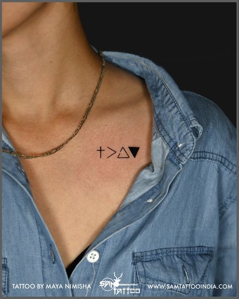 #minimaltattoo #god #collerbone #collerbonetattoo #smalltattoo #upsanddown #ink #chesttattoo God Is Greater Than The Ups And Downs Tattoo, Ups And Downs Tattoo, Minimal Tattoos, God Is Great, Great Tattoos, Minimal Tattoo, Chest Tattoo, Ups And Downs, Greater Than