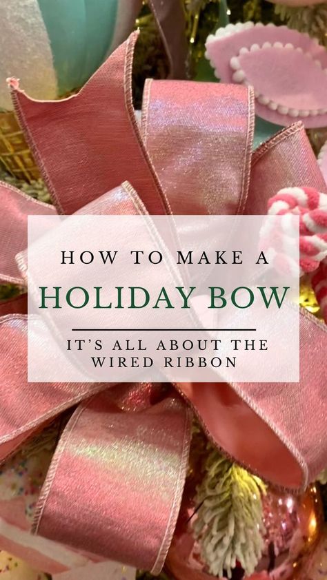 Lantern Swags, Bow Season, Christmas Tree Topper Bow, Christmas Sales, Bows Christmas, Make A Bow, Dining Etiquette, Christmas Topper, Tree Topper Bow