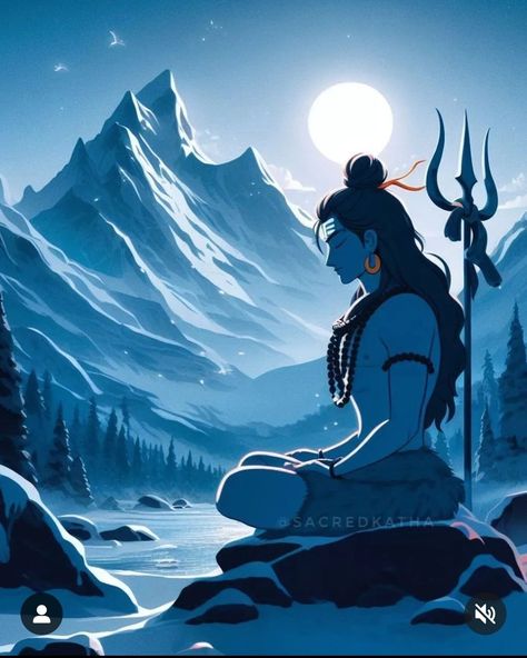 Shiva, Avatar, Moon, Wallpapers