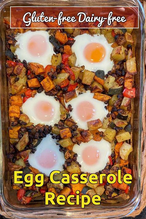 Gluten Free Egg Casserole, Dairy Free Egg Casserole, Family Brunch Recipes, Potato Egg Bake, Healthy Brunch Recipes, Egg Bake, Brunch Casserole, Wakey Wakey, Easy Brunch Recipes