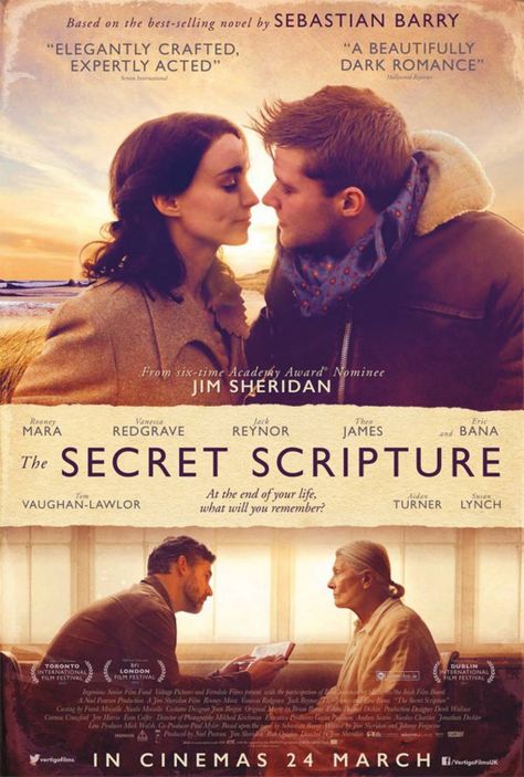 The Secret Scripture, British Movies, Beau Film, Vanessa Redgrave, Movie To Watch List, Rooney Mara, Movies Worth Watching, Period Movies, Christian Movies