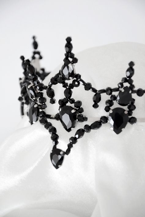 Excited to share the latest addition to my #etsy shop: Black Swan Ballet Crown, Black Swan Tiara, Gothic Crown, Odile hairpiece, Black Ballet tiara, Swan Lake headpiece, https://etsy.me/3MXvdmO #black #silver #blackswan #odilletiara #balletcrown #ballettiara #blacktiar Swan Lake Headpiece, Odile Swan Lake, Black Swan Ballet, Stage Accessories, Ballet Crowns, Sleeping Beauty Ballet, Ballet Tiaras, Swan Ballet, Ballet Headpieces