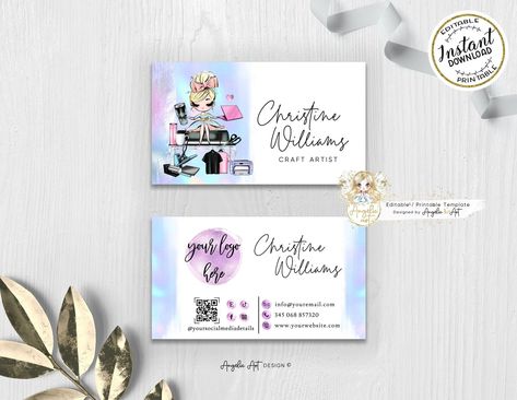 for your custom Tumbler Business Cards, Crafter Business Cards Ideas, Business Cards For Crafters, Crafting Business Cards, Craft Business Cards, Diy Business Cards, Different Hair Colors, Different Hair, Business Stationery