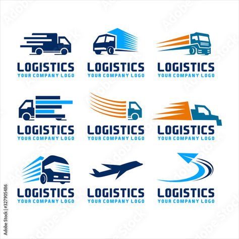 Transportation Logo, Logistics Design, Logistics Logo, Speed Logo, Element Illustration, Logistics Transportation, Company Logo Design, Symbol Design, Symbol Logo