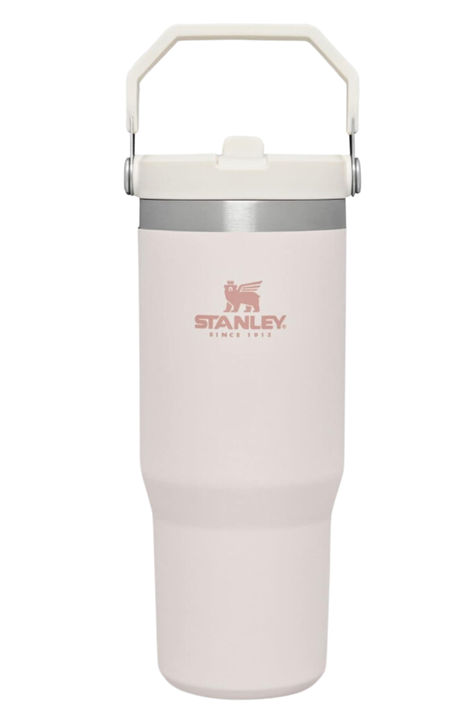 Add a feminine touch to your hydration routine with the Rose Quartz STANLEY IceFlow Tumbler. This stainless steel cup, equipped with vacuum insulation, is the epitome of elegance Rose Quartz Stanley Cup 30 Oz, Stanley Iceflow Tumbler, Stanley Cup Iceflow, Stanley Cup Rose Quartz, Stanley Rose Quartz, Rose Quartz Stanley, Pink Stanley, Stanley Water Bottle, Stanley Products