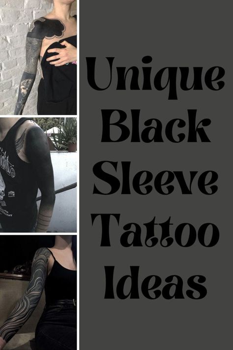 31 Unique Black Sleeve Tattoo Ideas + Blackout Arms Design - Tattoo Glee Blackout Arm Tattoo, Large Cover Up Tattoo, Blacked Out Tattoo Cover Up, White Over Black Tattoo, Arms Tattoos, Tattoo Sleeve Cover Up, Top Of Shoulder Tattoo, Blast Over Tattoo, Arm Cover Up Tattoos