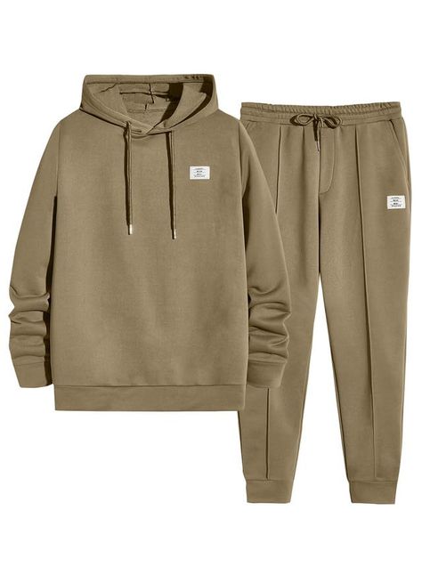 JMIERR Men's 2 Piece Outfits Hoodie Sweatshirt Tracksuit & Joggers Sweatpants Sweatsuit Set Outfits Hoodie, Olive Hoodie, Oversized Sweatpants, Casual Shorts Men, Outfit Hoodie, Tracksuit Outfit, Men Tracksuit, Hoodie Pants, Sweatsuit Set