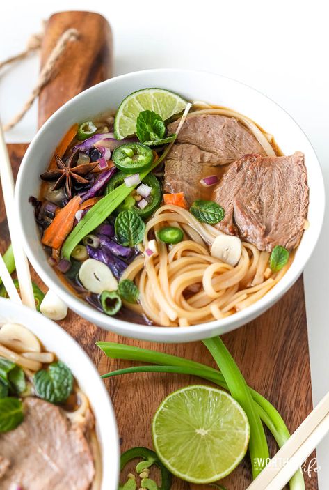 Pho Soup Recipe, Pho Soup, Pho Recipe, Asian Noodles, Instant Pot Recipes, Pot Recipes, Instant Pot, Holiday Recipes, Food Lover