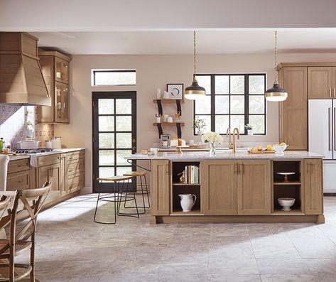 Thomasville - Jansen Quartersawn Oak Jute Mist Thomasville Kitchen Cabinets, Thomasville Cabinets, Thomasville Cabinetry, Kitchen Cooktop, Kitchen Cabinets Pictures, Affordable Cabinets, Light Kitchen Cabinets, Casual Kitchen, Brown Kitchen Cabinets