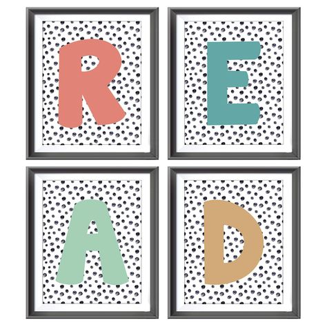 Elementary Room Decor, Peanuts Classroom Decor, Book Themed Classroom Decor, Elementary Library Decor, Boho Reading Corner, Reading Corner Kids Room, Reading Corner Kids, Library Decorations, Wall Decor Neutral