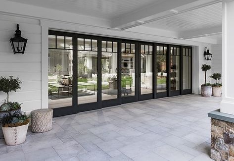 Movable or Sliding Glass Walls | Pella Windows & Doors Bathroom Traditional, Bifold Patio Doors, Glass Wall Design, Sliding Doors Exterior, Sliding Glass Doors Patio, Sliding French Doors, Glass Doors Patio, Doors Exterior, French Doors Patio