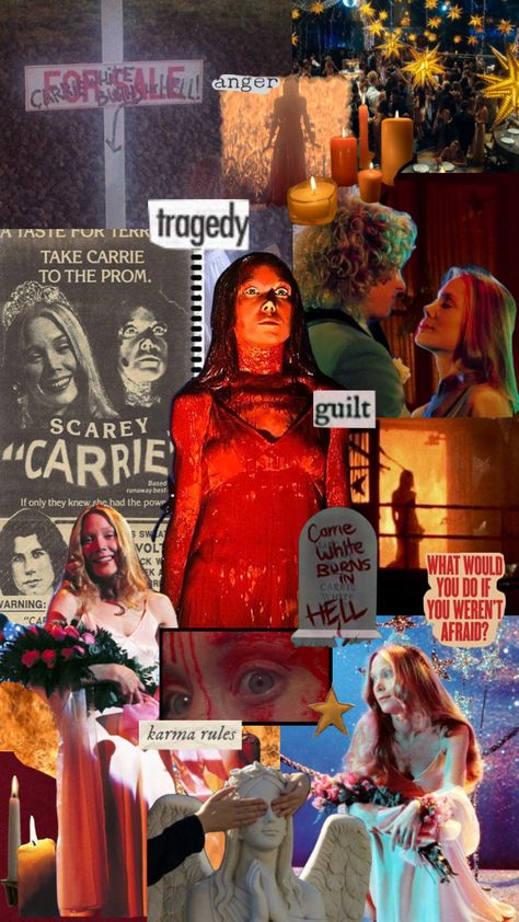 Carrie Core, Carrie Book Aesthetic, Carrie Wallpaper, Carrie 1976 Aesthetic, Carrie Poster, Carrie Fanart, Carrie Tattoo Horror, Carrie Tattoo, Carrie Aesthetic