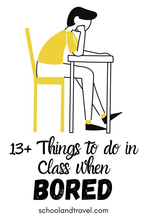 Getting bored in class is one experience students have at some point. We all do. There’s always that class or lecture that never ends, and you can’t seem to stay awake or focused. Sometimes you feel you’ll go insane. Well, here’s a list of things you can do when bored in class. Things To Do In Boring Classes, What To Do When You Are Bored At School, Things To Do In Class When Bored Student, What To Do In Class When Bored, Things To Do At School When Bored, What To Do When Bored At School, What To Do When Bored In Class Ideas, Things To Do When Bored At School, Things To Do In Class When Bored