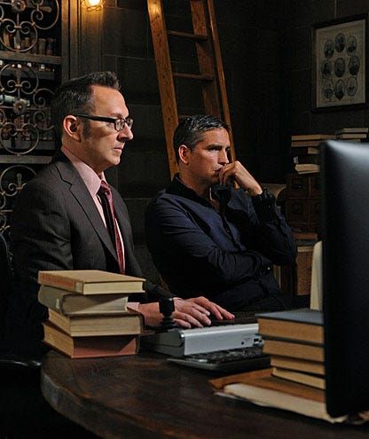 Harold Finch, James Caviezel, Michael Emerson, John Reese, Jim Caviezel, Tv Program, Person Of Interest, Great Tv Shows, Batman Movie