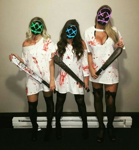 Badass Halloween Costumes, Teenage Halloween Costumes, Cute Group Halloween Costumes, Halloween Costumes For Teens Girls, Bff Halloween Costumes, Best Friend Halloween Costumes, Halloween Coustumes, Trio Halloween Costumes, Halloween Fest