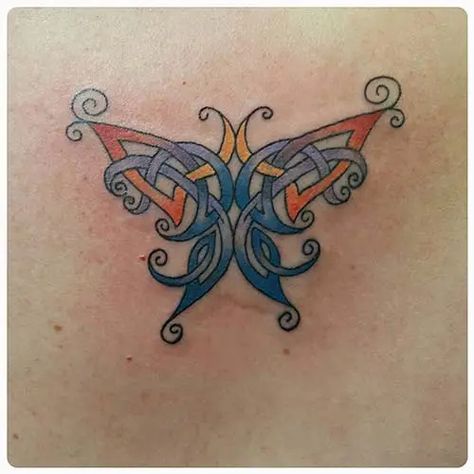 Celtic Butterfly Tattoo Celtic Butterfly Tattoo, Celtic Butterfly, Celtic Tattoo Designs, Shamrock Tattoos, Irish Tattoos, Clover Tattoos, New Tattoo Designs, Celtic Tattoo, Tattoos Skull