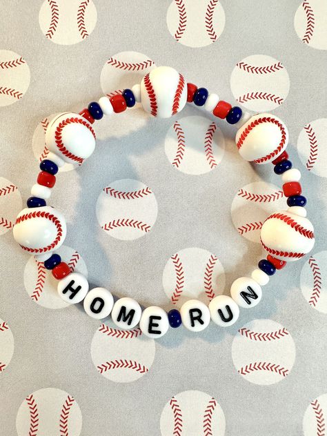 Fundraising Gifts, Baseball Mom Bracelet, Baseball Bracelets, Tball Mom, Swiftie Bracelets, Baseball Treats, Home Run Baseball, Wwjd Bracelet, Baseball Jewelry