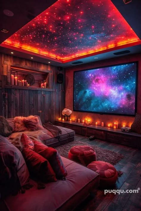 Small Theater Room Ideas, Biggest Bedroom, Small Theater Room, Small Theatre Room Ideas, Theater Room Ideas, Theatre Room Ideas, Home Theater Room Design, Theater Room Design, Home Theater Room